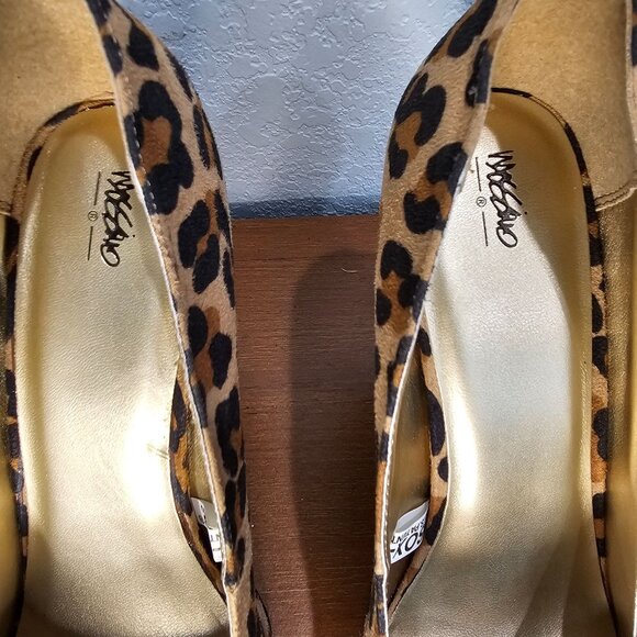 Ladies Mossimo Cheetah Print High Heels Shoes Size 9 Velvetty Texture Never Worn - Picture 3 of 13